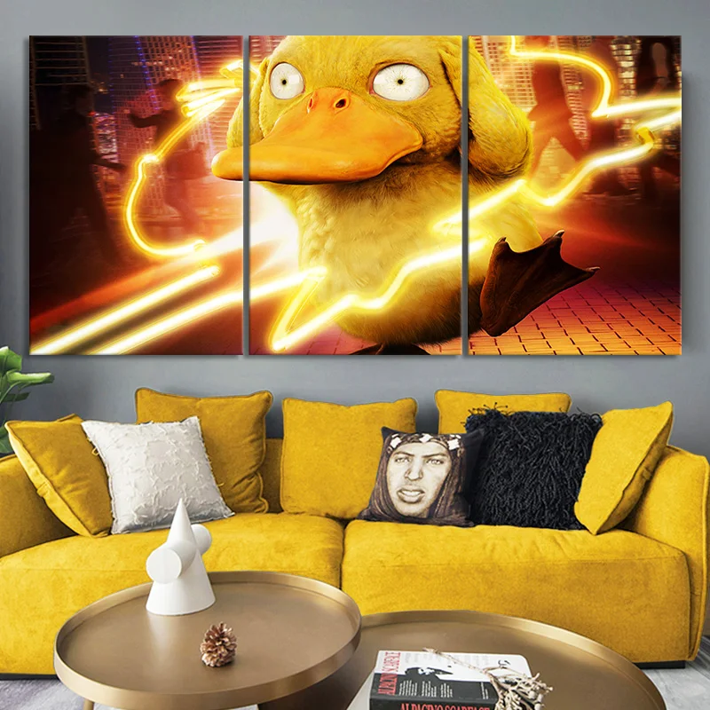 3 Piece Pokemon Detective Pikachu Movie Poster Anime Figure Psyduck Wall Art Picture Home Decor Art work Wall Sticker For Gift
3 Piece Pokemon Detective Pikachu Movie Poster Anime Figure Psyduck Wall Art Picture Home Decor Art work Wall Sticker For Gift