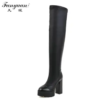 2017 New Long Boots for Woman Pointed Toe Patent Leather with Thick High Heels Women's Sexy Over the Knee Boots
2017 New Long Boots for Woman Pointed Toe Patent Leather with Thick High Heels Women's Sexy Over the Knee Boots