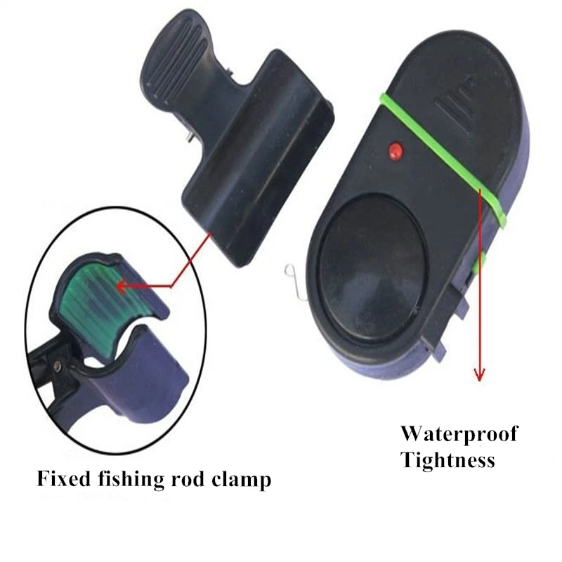 High quality Electric Waterproof Fishing Alarm Fishing Rod Electronic Sound Light Alarm Bell For Fishing Hook & Fish
High quality Electric Waterproof Fishing Alarm Fishing Rod Electronic Sound Light Alarm Bell For Fishing Hook & Fish
