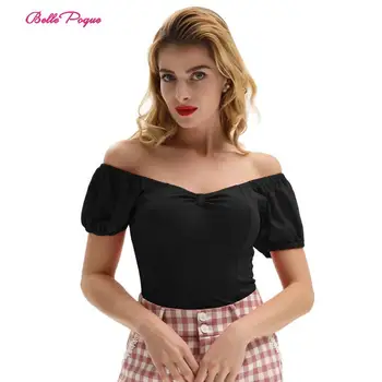 Belle Poque Fashion Retro Women's T Shirt Vintage Pinup Short Sleeve Backless Cotton Fitted Basic Tee T-Shirt Tops
Belle Poque Fashion Retro Women's T Shirt Vintage Pinup Short Sleeve Backless Cotton Fitted Basic Tee T-Shirt Tops