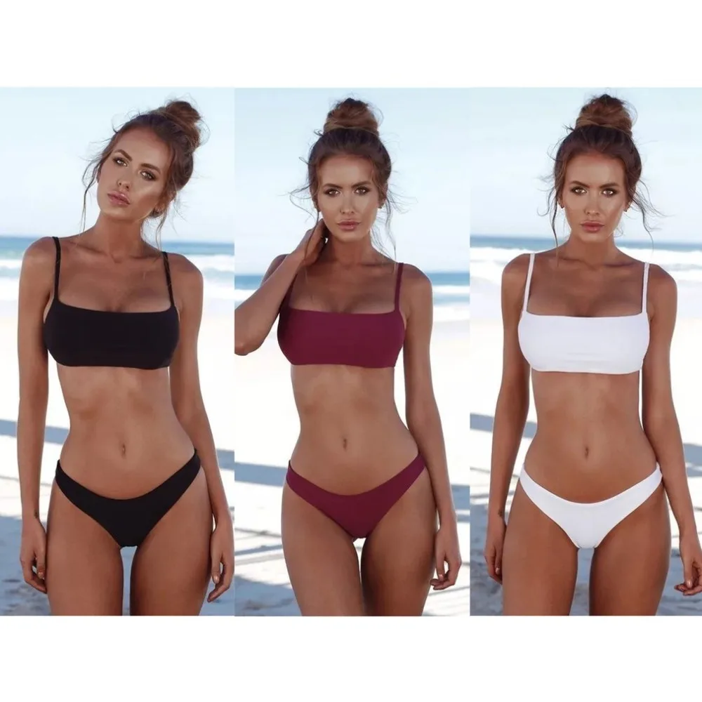 Sexy Women Bikini Set Swimsuit Bandage Swimwear Solid Color Bikini Beach Bathing Suits Swim Wear Clothes
Sexy Women Bikini Set Swimsuit Bandage Swimwear Solid Color Bikini Beach Bathing Suits Swim Wear Clothes