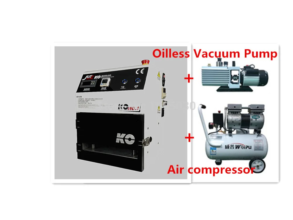 OCA Vacuum Laminating Machine +Air compressor +Oilless vacuum pump for LCD Display Screen of phone Repair /Refurbish
OCA Vacuum Laminating Machine +Air compressor +Oilless vacuum pump for LCD Display Screen of phone Repair /Refurbish