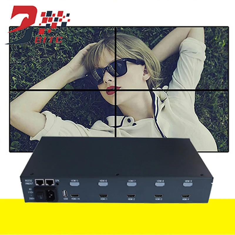 SZBITC Video Wall Controller 2x2 1x2 2x1 1x3 3x1 1x4 4x1 For 4 TV Splicing Video Processor With Remote Control
SZBITC Video Wall Controller 2x2 1x2 2x1 1x3 3x1 1x4 4x1 For 4 TV Splicing Video Processor With Remote Control