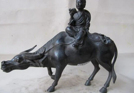 Collectible bronze lion statue S0595 Chinese Folk Pure bronze Copper Shepherd Boy Nunnery ride on Cattle Bull Statue
Collectible bronze lion statue S0595 Chinese Folk Pure bronze Copper Shepherd Boy Nunnery ride on Cattle Bull Statue