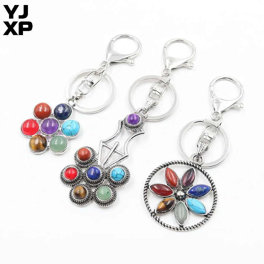 YJXP 7 Chakra Stone Pendant Car Keychains Key Ring Holder Big Lobster Clasp Bag Hanging Buckle Reiki Healing Charms Jewelry Gift
YJXP 7 Chakra Stone Pendant Car Keychains Key Ring Holder Big Lobster Clasp Bag Hanging Buckle Reiki Healing Charms Jewelry Gift