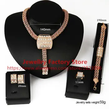 50sets /lot CAT1231D fashion bride jewelry set necklace earrings bracelet set gold silver color rings wholesale jewelry set
50sets /lot CAT1231D fashion bride jewelry set necklace earrings bracelet set gold silver color rings wholesale jewelry set