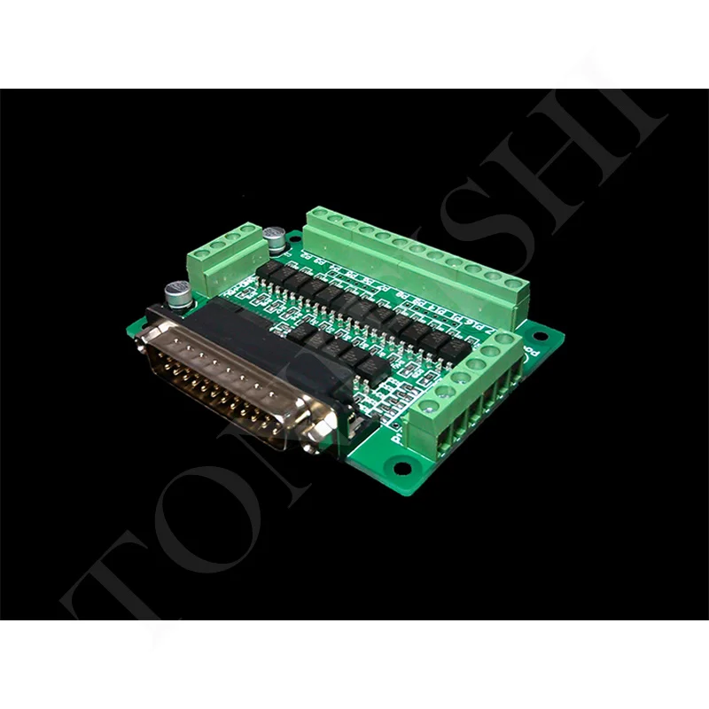 CNC parallel port interface board photoelectric isolation (support KCAM4, EMC2/linuxcnc)
CNC parallel port interface board photoelectric isolation (support KCAM4, EMC2/linuxcnc)