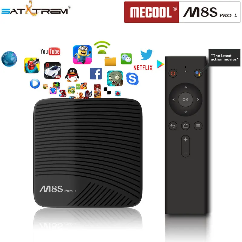 MECOOL M8S PRO L ATV Amlogic S912 Android 7.1 tv box 3GB RAM 16/32GB Flash 2.4/5G wifi BT4.1 with voice control YouTube Facebook 
MECOOL M8S PRO L ATV Amlogic S912 Android 7.1 tv box 3GB RAM 16/32GB Flash 2.4/5G wifi BT4.1 with voice control YouTube Facebook