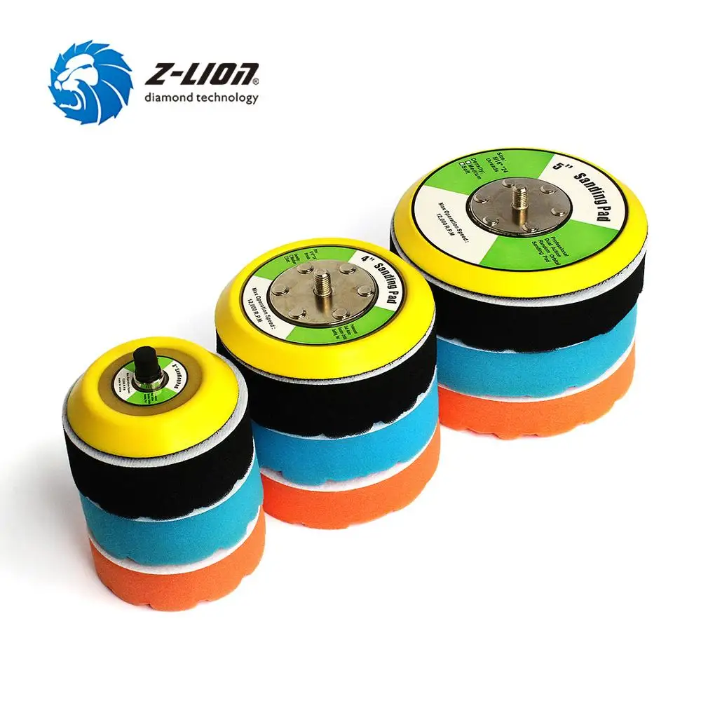 Z-LION 4 Pcs 3" 4" 5" Car Sponge Polishing Pad Kit With Backing Pad 5/16"-24 Thread Buffing Waxing Pad For Car Polisher Buffing
Z-LION 4 Pcs 3" 4" 5" Car Sponge Polishing Pad Kit With Backing Pad 5/16"-24 Thread Buffing Waxing Pad For Car Polisher Buffing