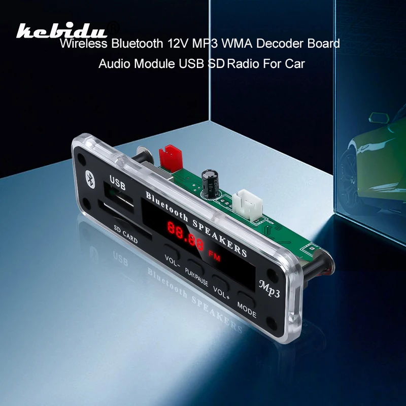 kebidu Newest MP3 Player Decoder Board FM Radio SD USB 3.5 mm AUX Module Bluetooth Receiver Car kit Audio for IPhone 8 XS Xiaomi
kebidu Newest MP3 Player Decoder Board FM Radio SD USB 3.5 mm AUX Module Bluetooth Receiver Car kit Audio for IPhone 8 XS Xiaomi