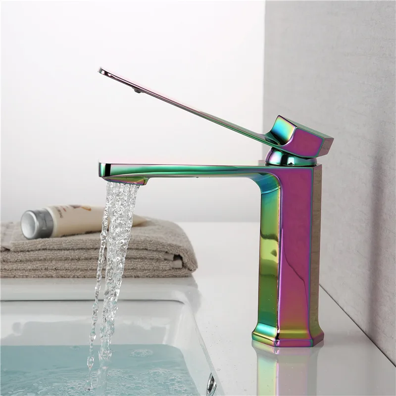 The new colorful gradient Hexagonal copper hot and cold water tap The stage basin Chromatic bibcock basin faucet deck mounted
The new colorful gradient Hexagonal copper hot and cold water tap The stage basin Chromatic bibcock basin faucet deck mounted