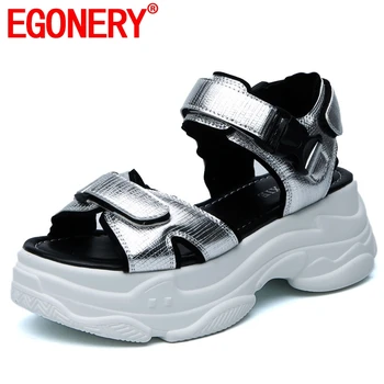 EGONERY punk cool sandals woman summer sneakers stretch fabric silver sandals Casual sports summer girl 6cm high heel shoes
EGONERY punk cool sandals woman summer sneakers stretch fabric silver sandals Casual sports summer girl 6cm high heel shoes