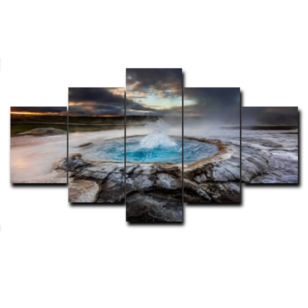 Frameless Popular Modern Decorative Pictures Large Poster Abstract Canvas Oil Painting For Living Room Home Decor Wedding | Дом и сад