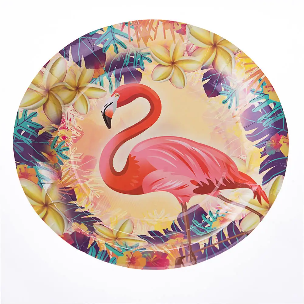 Flamingo theme plate disposable tableware cartoon animal theme birthday theme party 6pcs/set plate
Flamingo theme plate disposable tableware cartoon animal theme birthday theme party 6pcs/set plate