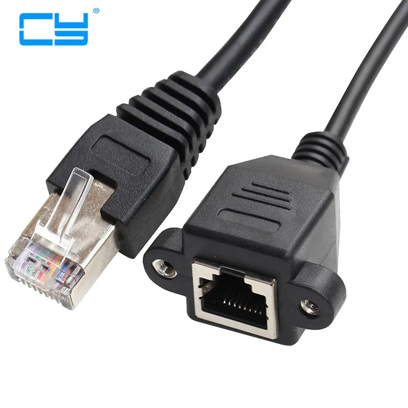 

Screw Panel Mount RJ45 Male to Female Ethernet LAN Network Extension Cable #69082 1ft 2ft 3ft 5ft 6ft 15ft 30cm 60cm 150cm 3M 1m