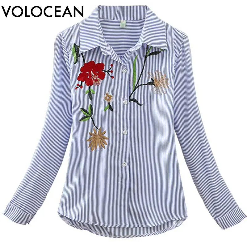 Volocean 2019 Women Striped Blouse Embroidered 5 Style Shirt Blusas Kimono Hem Appliques Blouse Top Tee Casual Female Blouse
Volocean 2019 Women Striped Blouse Embroidered 5 Style Shirt Blusas Kimono Hem Appliques Blouse Top Tee Casual Female Blouse