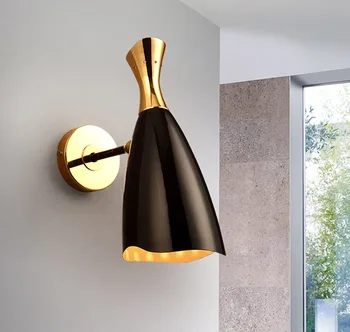 Post-modern restaurant cafe mirror front lamp two source plated and painted wall light bedside corridor wall lamp
Post-modern restaurant cafe mirror front lamp two source plated and painted wall light bedside corridor wall lamp