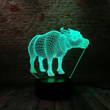 Bull action & toy figures 3D Illusion Led Lamp Colorful Touch Nightlight Flash Lighting Glow in the Dark Cow Model
Bull action & toy figures 3D Illusion Led Lamp Colorful Touch Nightlight Flash Lighting Glow in the Dark Cow Model
