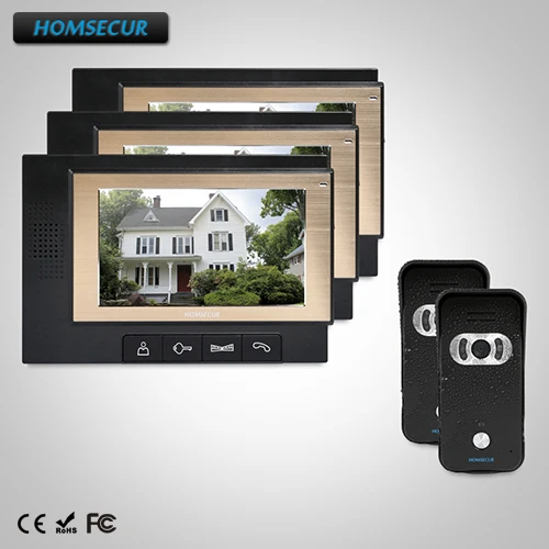 HOMSECUR 7" Wired Video Door Entry Phone Call System with LCD Color Screen TC021-B +TM702-B
HOMSECUR 7" Wired Video Door Entry Phone Call System with LCD Color Screen TC021-B +TM702-B