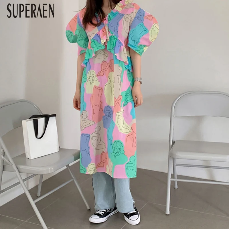SuperAen Europe Fashion Women Dress 2019 Summer New Wild Casual Ladies Dress Short-sleeved Ruffled Women Clothing
SuperAen Europe Fashion Women Dress 2019 Summer New Wild Casual Ladies Dress Short-sleeved Ruffled Women Clothing