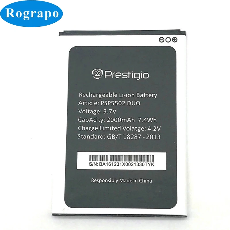 New 2000mAh Replacement Battery For Prestigio Muze A5 PSP5502 PSP 5502 DUO PSP3507 PSP3516 PSP3508 Cell Phone Original Batteries
New 2000mAh Replacement Battery For Prestigio Muze A5 PSP5502 PSP 5502 DUO PSP3507 PSP3516 PSP3508 Cell Phone Original Batteries