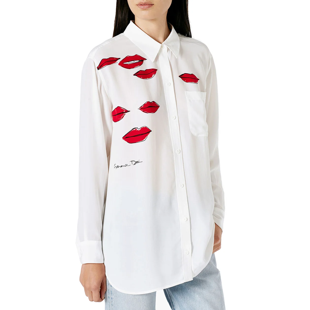 Casual Blouse Shirt Fashion 2016 Spring Autumn Women Blouses Sexy Lips Print Shirts Long Sleeve Turn Down Collar Blusas Tops
Casual Blouse Shirt Fashion 2016 Spring Autumn Women Blouses Sexy Lips Print Shirts Long Sleeve Turn Down Collar Blusas Tops