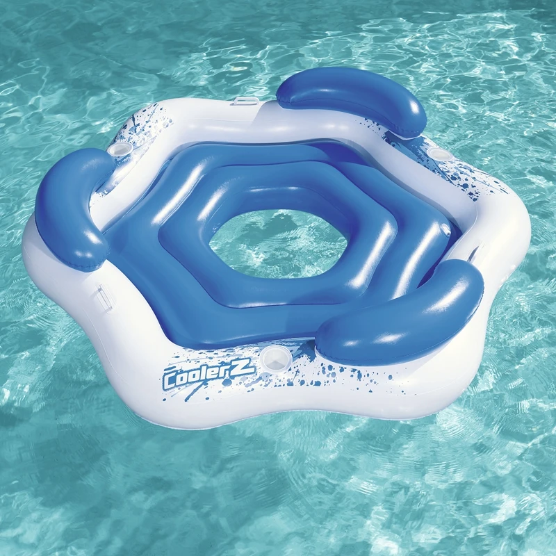 3-Person Round Inflatable Party Island Float Boat With 3-Cup Holders Swimming Pool Floats Water Ride-on Toys Pool Fun Raft
3-Person Round Inflatable Party Island Float Boat With 3-Cup Holders Swimming Pool Floats Water Ride-on Toys Pool Fun Raft