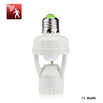 110V 220V PIR Induction Infrared Motion Sensor E27 LED lamp Base Holder + light Control Switch Socket Adapter For 3W - 60W Bulb
110V 220V PIR Induction Infrared Motion Sensor E27 LED lamp Base Holder + light Control Switch Socket Adapter For 3W - 60W Bulb