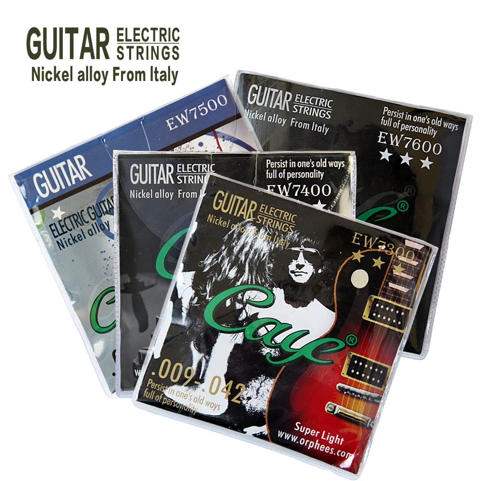 Orphee electric guitar strings 0.28-1.27/0.23-1.07/0.23-1.17/0.25-1.17 Nicel alloy from Italy Four kinds can be selected
Orphee electric guitar strings 0.28-1.27/0.23-1.07/0.23-1.17/0.25-1.17 Nicel alloy from Italy Four kinds can be selected