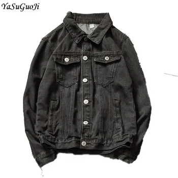 New 2018 classical style vintage black single breasted slim fit denim jacket men chaquetas hombre mens plus size clothing JK37-1
New 2018 classical style vintage black single breasted slim fit denim jacket men chaquetas hombre mens plus size clothing JK37-1