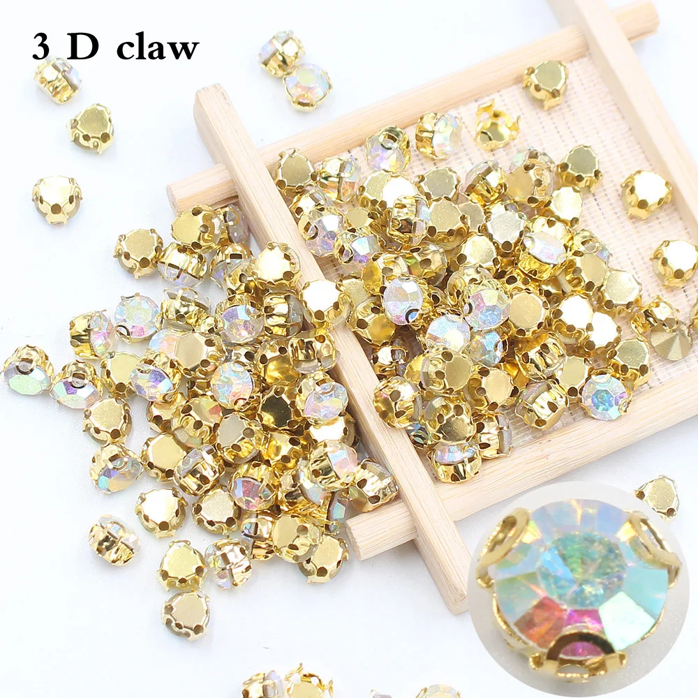 Shine Sew on Strass Crystal Stone 4mm-10mm 3D Claw Rhinestones Crystal ab Stone Anti-scratch Sewing Rhinestones For Clothes
Shine Sew on Strass Crystal Stone 4mm-10mm 3D Claw Rhinestones Crystal ab Stone Anti-scratch Sewing Rhinestones For Clothes