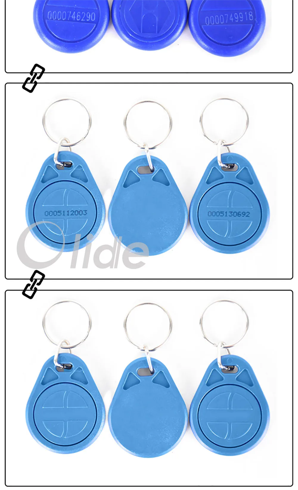 ID key card tags 10