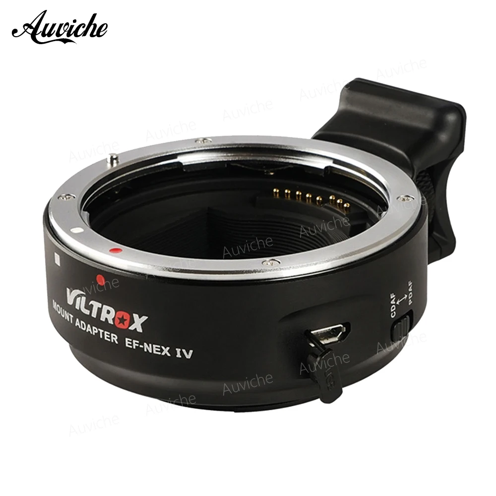 Viltrox EF-NEX IV Auto Focus Lens Adapter for Canon EOS EF EF-S Lens to Sony E NEX Full Frame A9 AII7 A7RII A7SII A6500 A6300 
Viltrox EF-NEX IV Auto Focus Lens Adapter for Canon EOS EF EF-S Lens to Sony E NEX Full Frame A9 AII7 A7RII A7SII A6500 A6300