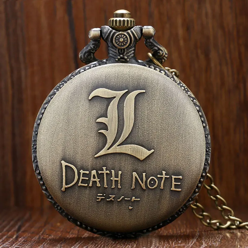 Hot Japanese Animation Death Note Theme Pendant Quartz Fob Pocket Watch With Necklace Chain Gift For Children
Hot Japanese Animation Death Note Theme Pendant Quartz Fob Pocket Watch With Necklace Chain Gift For Children