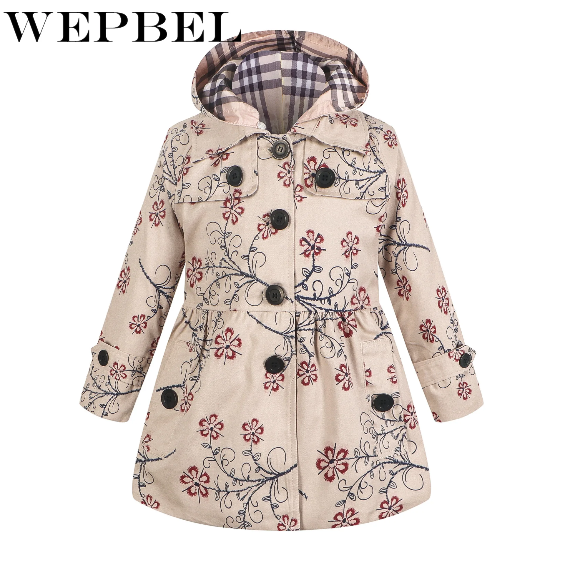 WEPBEL British Style Girl Coat Jacket Hooded Outwear Winter Autumn Children Clothes
WEPBEL British Style Girl Coat Jacket Hooded Outwear Winter Autumn Children Clothes