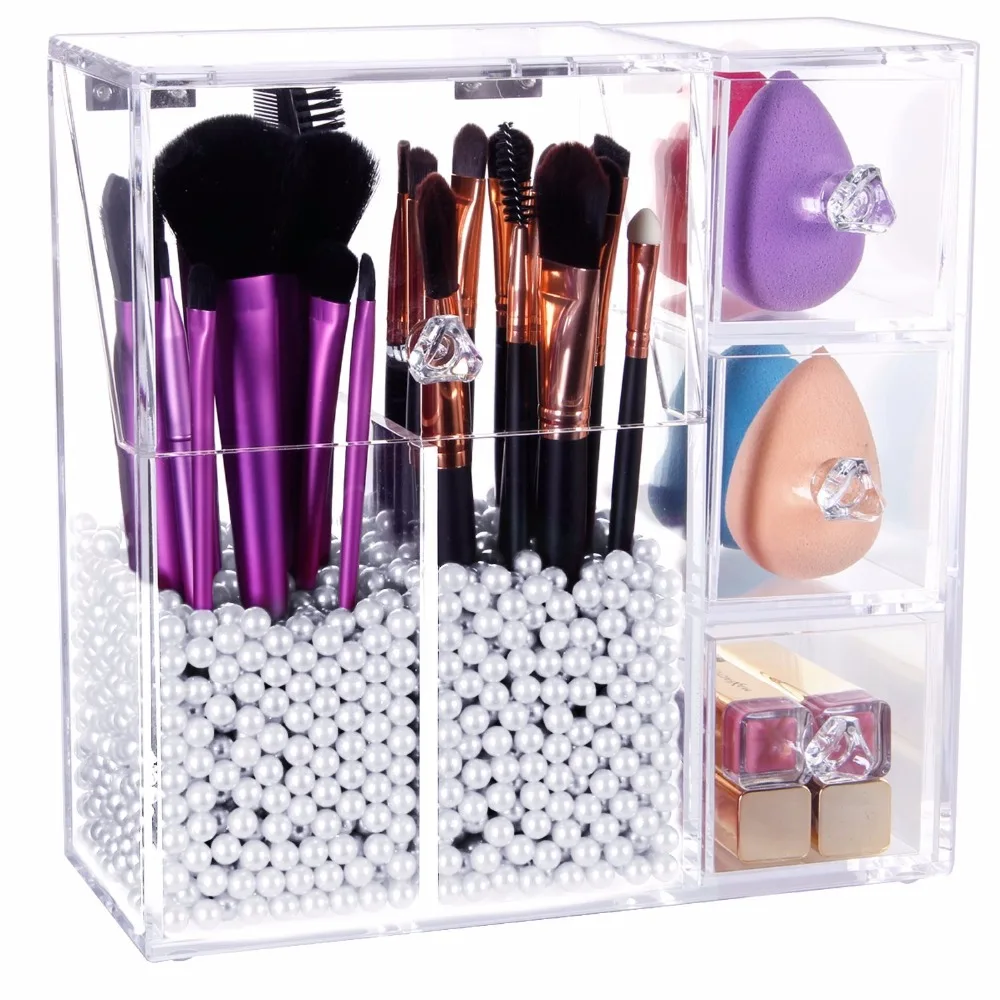 new Acrylic makeup organizer makeup brush Display box Cosmetics tools Storage holder Jewelry Accessory case casket
new Acrylic makeup organizer makeup brush Display box Cosmetics tools Storage holder Jewelry Accessory case casket