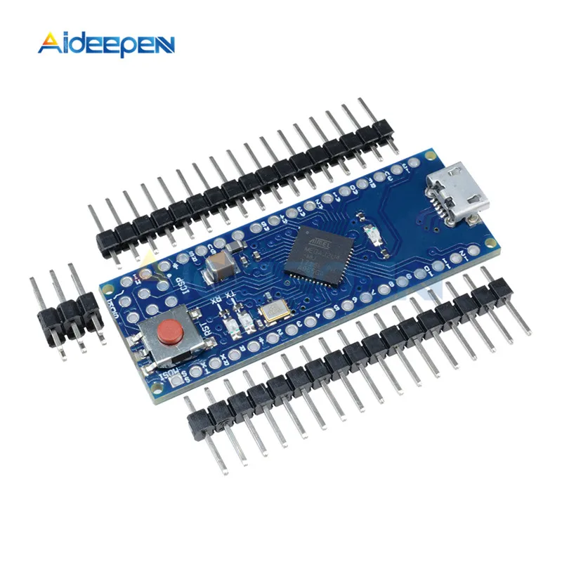 Pro Micro ATmega32U4 5V 16MHz Board Module Replace Pro Mini ATmega328 4 Channels Microcontroller With Pins DIY Kit For Arduino
Pro Micro ATmega32U4 5V 16MHz Board Module Replace Pro Mini ATmega328 4 Channels Microcontroller With Pins DIY Kit For Arduino