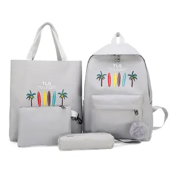 Fashion Backpack 4Pcs Women Canvas Bag Sandy beach Print Shoulder Bag Crossbody Bag Pencil Case Backpack school bags for girls
Fashion Backpack 4Pcs Women Canvas Bag Sandy beach Print Shoulder Bag Crossbody Bag Pencil Case Backpack school bags for girls