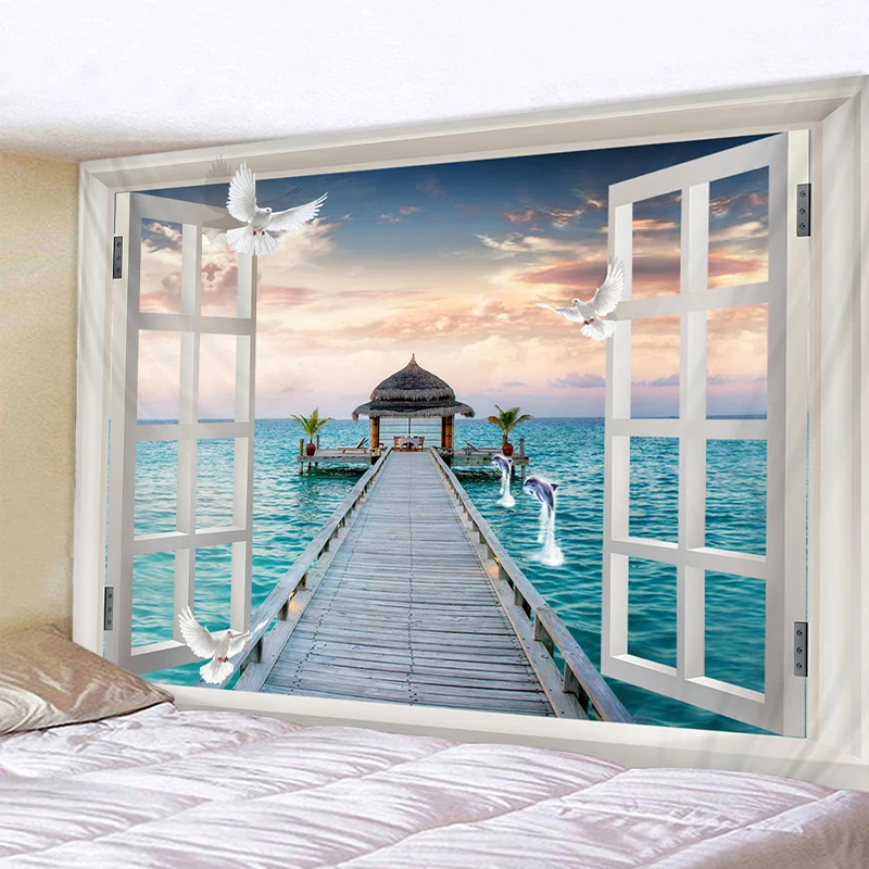 Landscape Sea Wooden Bridge Cottage Painting Scenic Psychedelic Sleeping Pad Mandala Tapestry Sandy Beach Throw Rug Blanket
Landscape Sea Wooden Bridge Cottage Painting Scenic Psychedelic Sleeping Pad Mandala Tapestry Sandy Beach Throw Rug Blanket