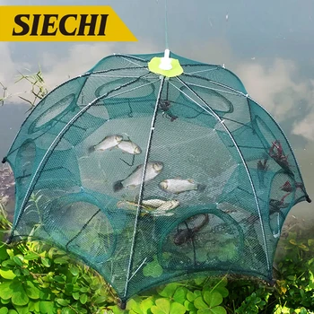Hot! Folding 4-20 Hole Nylon Fishing Net Minnow Shrimp Cage Nylon Foldable Crab Fish Trap Cast Net Cast Fishing Network
Hot! Folding 4-20 Hole Nylon Fishing Net Minnow Shrimp Cage Nylon Foldable Crab Fish Trap Cast Net Cast Fishing Network