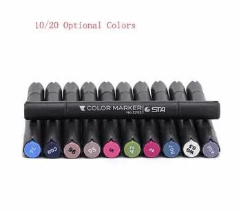 STA 10/20 Optional Colors Double Headed Sketch Alcohol Based Designers Marker Pen Students Drawing Set Paint Sketch Art Marker
STA 10/20 Optional Colors Double Headed Sketch Alcohol Based Designers Marker Pen Students Drawing Set Paint Sketch Art Marker