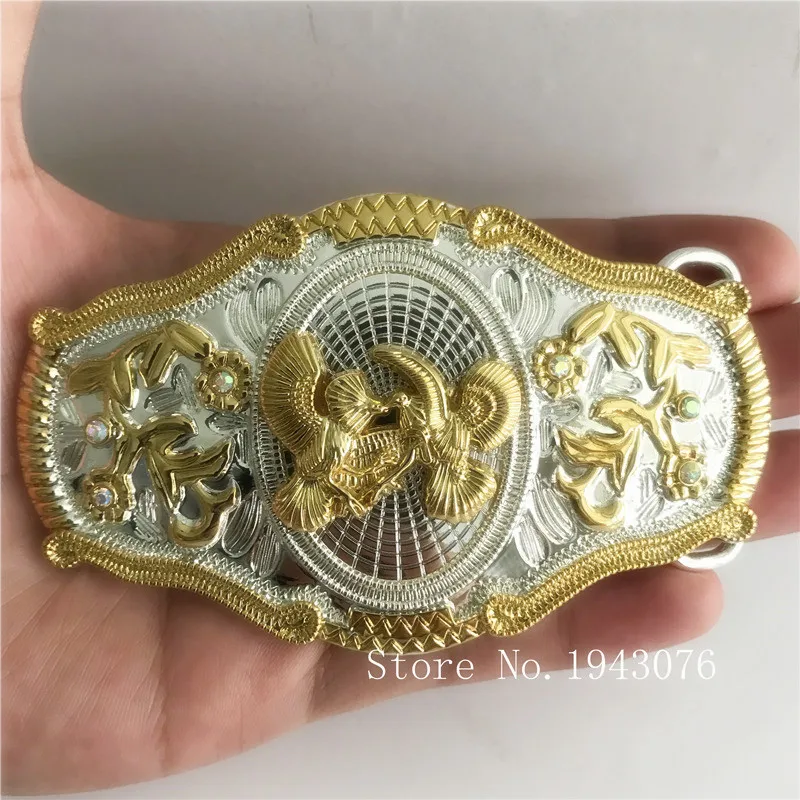 Retail New Good Quality Lace Gold Phoenix Cowboys Belt Buckle With Metal Woman Man Jeans Jewelry accessories Fit 4cm Wide Belt
Retail New Good Quality Lace Gold Phoenix Cowboys Belt Buckle With Metal Woman Man Jeans Jewelry accessories Fit 4cm Wide Belt