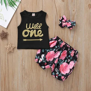 2019 Newborn Baby Girl Summer Cotton wild one printed top + Flower Printed Pants 2PC Children Outfits suit set 5set/lot
2019 Newborn Baby Girl Summer Cotton wild one printed top + Flower Printed Pants 2PC Children Outfits suit set 5set/lot