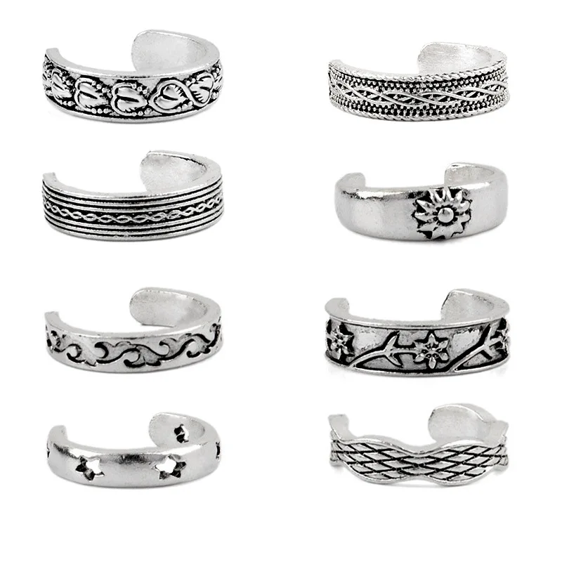 1pcs Boho Toe Ring Women Heart Flower Totem Sun Love Rings Vintage Adjustable Summer Beach knuckle Ring Ethnic Jewelry Z532
1pcs Boho Toe Ring Women Heart Flower Totem Sun Love Rings Vintage Adjustable Summer Beach knuckle Ring Ethnic Jewelry Z532