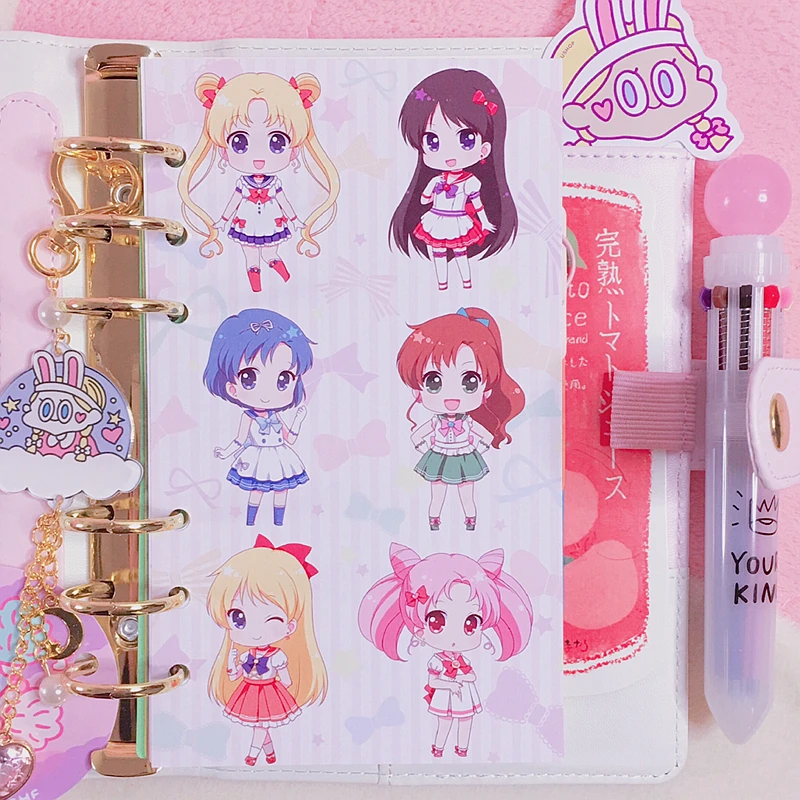 WOKO A6 Original Lovely Cartoon Comic Sailor Moon Spiral Notebook Binder Index Divider Separator Pages&Index Paper&inner core
WOKO A6 Original Lovely Cartoon Comic Sailor Moon Spiral Notebook Binder Index Divider Separator Pages&Index Paper&inner core