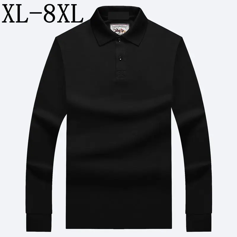 2018 New Autumn Business Polo Shirt Men Long Sleeve Loose Men's Polos Top Brand Casual Camisa Polo Plus Size 6XL 7XL 8XL
2018 New Autumn Business Polo Shirt Men Long Sleeve Loose Men's Polos Top Brand Casual Camisa Polo Plus Size 6XL 7XL 8XL