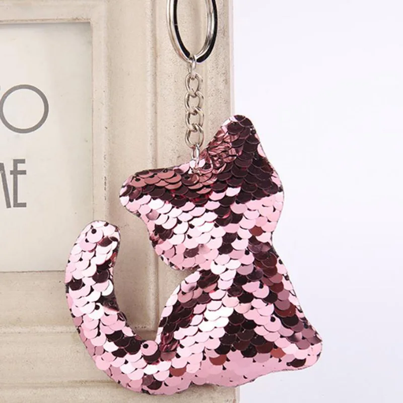 Cute Cat Keychain Glitter Pompom Sequins Key Ring Gifts for Women Llavero Chaveros Charms Car Bag Accessories Key Chain
Cute Cat Keychain Glitter Pompom Sequins Key Ring Gifts for Women Llavero Chaveros Charms Car Bag Accessories Key Chain