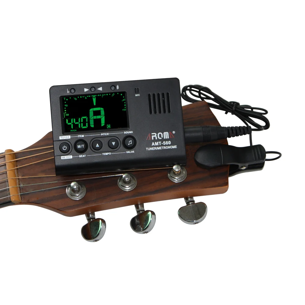 Арома AMT 560 гитарный тюнер Электрический метроном Встроенный микрофон с функцией