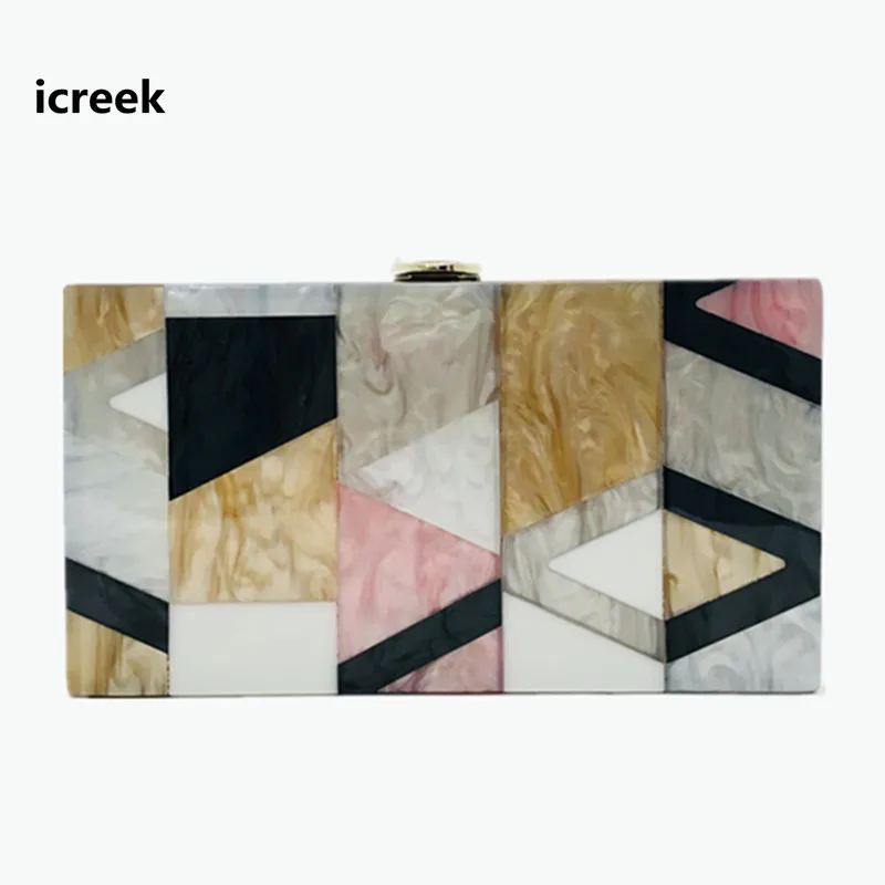 Brand new lady messenger bag unqique acrylic geometric lattice patchwork handbag small patry Clutch purse mini cute evening bag
Brand new lady messenger bag unqique acrylic geometric lattice patchwork handbag small patry Clutch purse mini cute evening bag