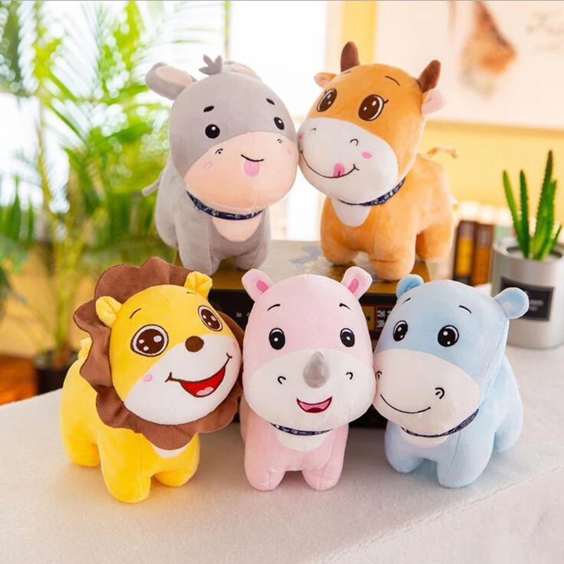 Soft 1pcs 23cm Lovely Forest Animals Stuffed Doll Plush Jungle Series Animal Lion Deer Hippo Rabbit Rhinoceros TOYS Kids Gift
Soft 1pcs 23cm Lovely Forest Animals Stuffed Doll Plush Jungle Series Animal Lion Deer Hippo Rabbit Rhinoceros TOYS Kids Gift
